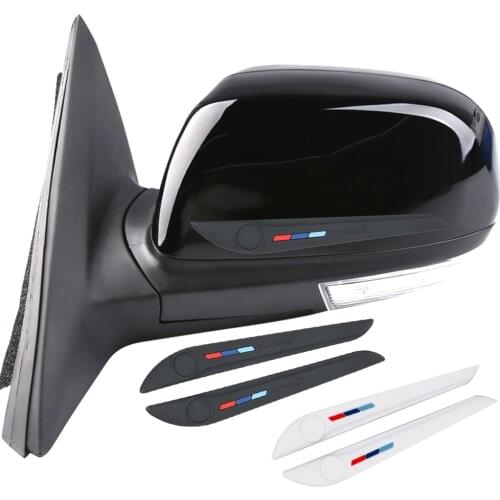 2Pcs/set Car Door Side Edge Protector PVC Anti-scratch Sticker Bumper Rear View Mirror Anti-Collision Strip Auto Exterior Parts