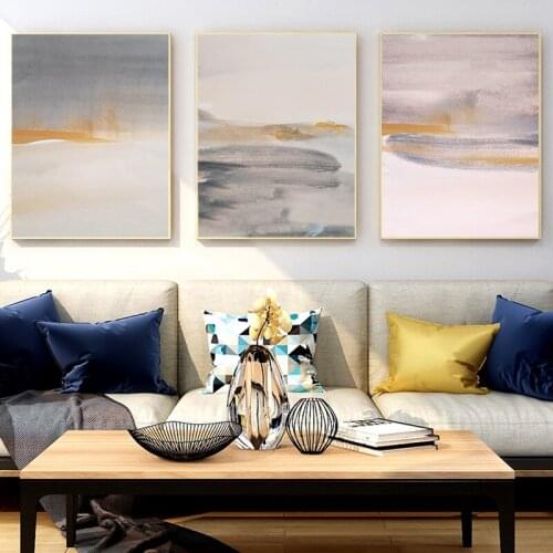 Abstract Splash Poster Gold White Gray Wall Art Print Luxury Canvas Painting Modern Pictures Living Room Decoration