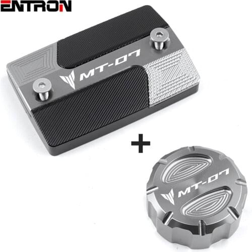For Yamaha MT07 MT 07 2014-2021 2020 2019 2018 Motorcycle Accessories CNC Rear & Front Brake Fluid Reservoir Cap Cylinder Cove