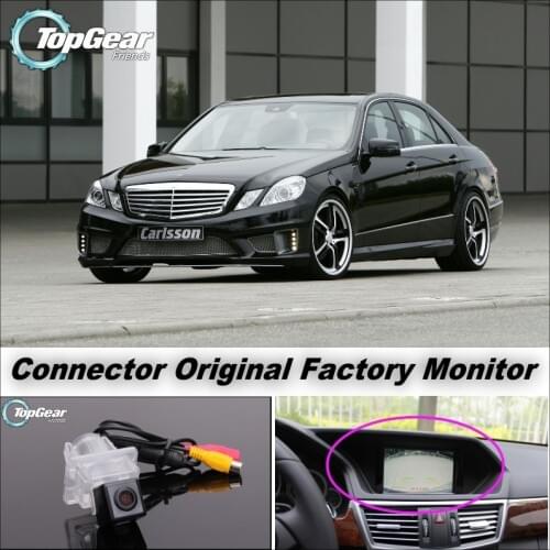 Car Camera Connect Original Factory Screen / Monitor For Mercedes Benz E Class MB W212 High Quality Rear View Back Up Camera