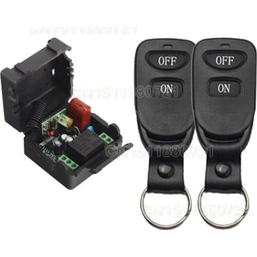 AC220V 1CH RF Wireless Remote Control Switch System,315/433 MHZ Transmitters + Receiver, Latch/Momentary/Toggle