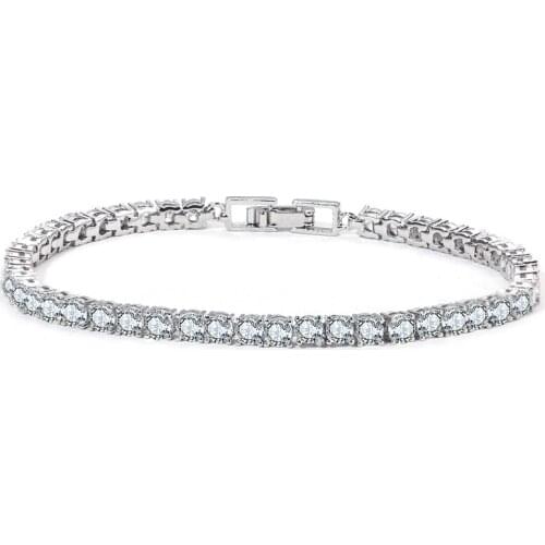 Bettyue Classic Style Cubic Zircon Bracelet White Color Dazzling Dress-up For Women Fashion Party Choice Noble Jewelry