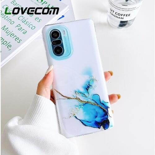 LOVECOM Gradient Marble Phone Case For Xiaomi 11 Ultra Redmi Note 10 9 Pro K40 P0CO X3 NFC M3 POCO F3 Soft TPU Clear Cover Back