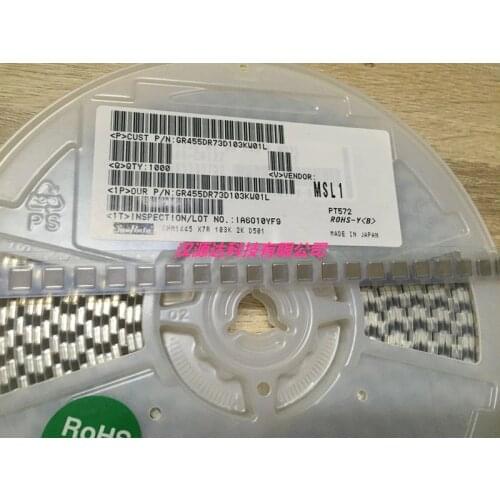 GRM55DR72E684KW01L SMD MLCC 2220 0.68uF ±10% 250V Ceramic Capacitor GRM55Q7U3A682JW31L SMD MLCC 2220 6800pF ±5% 1000V(1kV)