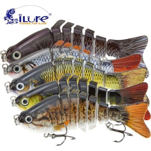 ILure Fishing Lure 10cm 15.5g Bionic Articulated Hard Lure Lifelike Hard Bait Hook Bass Walleye Pike Muskie Roach Trout Swimbait