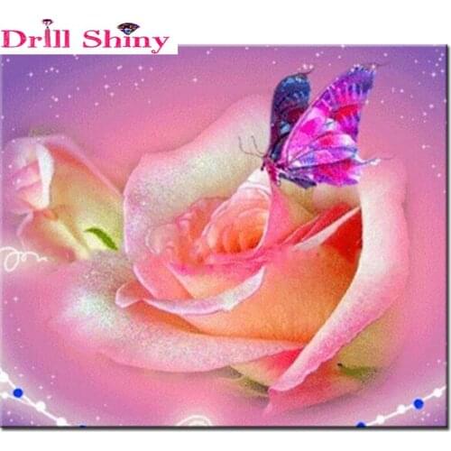 Picture of diamond mosaic painting flower cross stitch crystal square diamond sets decorative Diamond embroidery rose