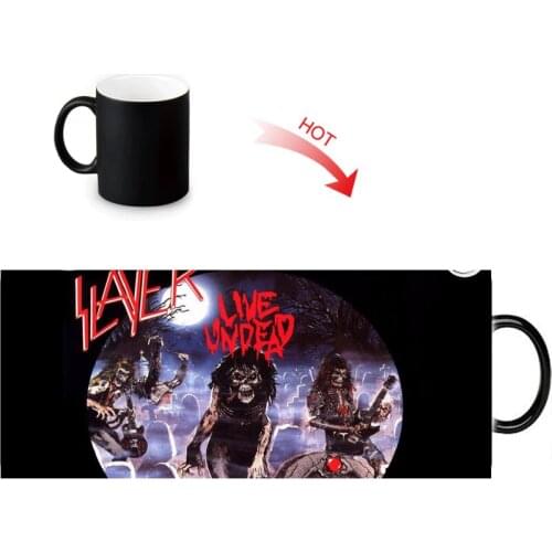 Slayer printed color changing mugs home porcelain tea milk cup personalized ceramic water coffee mug 12oz