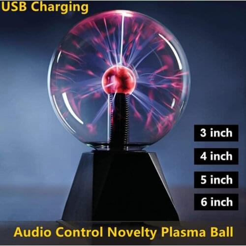 Novelty Light Plasma Ball Touch Sensor Novedades Magic Lamp Fancy Lighting Bola De Birthday Gift LED Luminaria Magnetic Luces