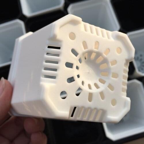 New fleshy plastic flowerpot trays matte black square 7cm thick wholesale