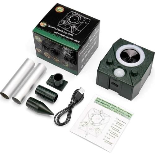 New Cat Repellent Ultrasonic Cat Deterrents Animal Repellent Solar Powered Cat & Fox Repeller Outdoor Waterproof Application