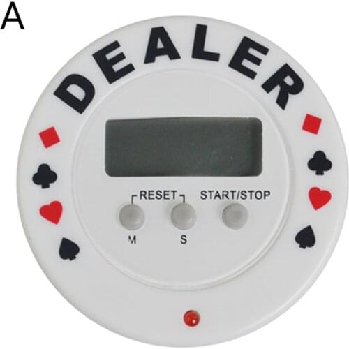 Casino Poker Tournament Timer Digital Dealer Timer Black Jack Plastic Poker Chip E56D