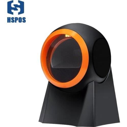 HSPOS 1D 2D Omnidirectional Barcode Scanner QR Code Desktop Auto-Sensing Bar code Reader for Supermarket HS-X9002