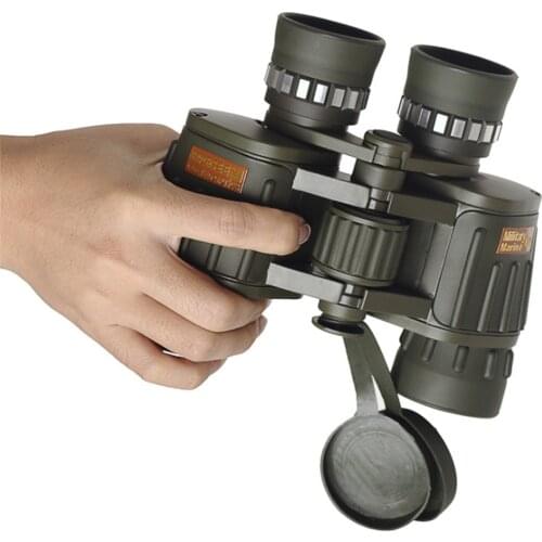 BRESEE Double Tube Army Green 8x42 Large Eyepiece Low Light Level Night Vision Binoculars Ultra Far Ultra Clear