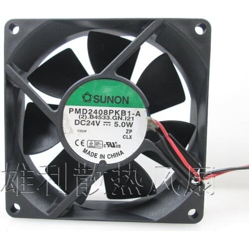 SUNON PMD2408PKB1-A (2).B4533.GN.121 DC 24V 5.0W, 80x80x20mm 2-Wire Server Cooling Fan