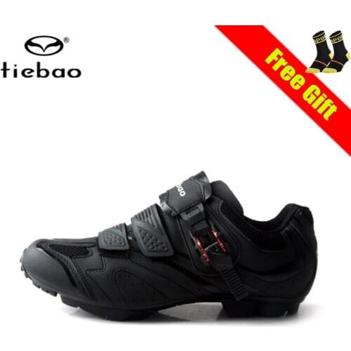 Tiebao Sapatilha Ciclismo Mtb Men Black Mountain Bike Shoes Self-locking Cycling Shoes Racing Bicycle Outdoor Superstar Sneakers