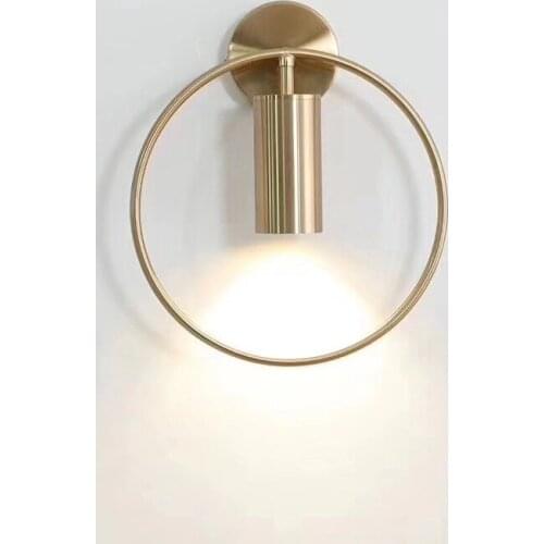 Vintage bedroom light mirror light glass ball aisle bedside bedroom wall lights for home espelho