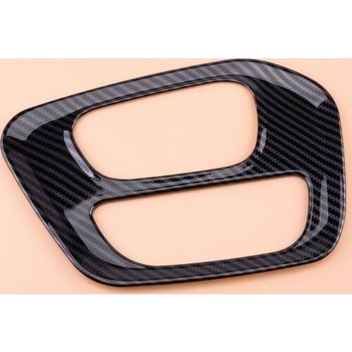 High Quality Carbon Fiber Style Gear Shift Box Panel Decoration Trim Cover Fit For Dodge Challenger 2015 2016 2017 2018 2019