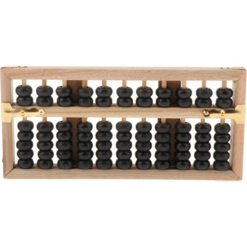 11 Rods Wood Abacus Soroban Student Calculator Math Learning Counting Tool