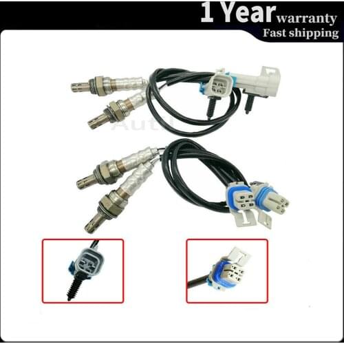 4pc 234-4256 234-4668 Lambda Oxygen Sensor Up / Downstream for Cadillac Escalade Chevrolet Avalanche Tahoe GMC Sierra Auto Parts