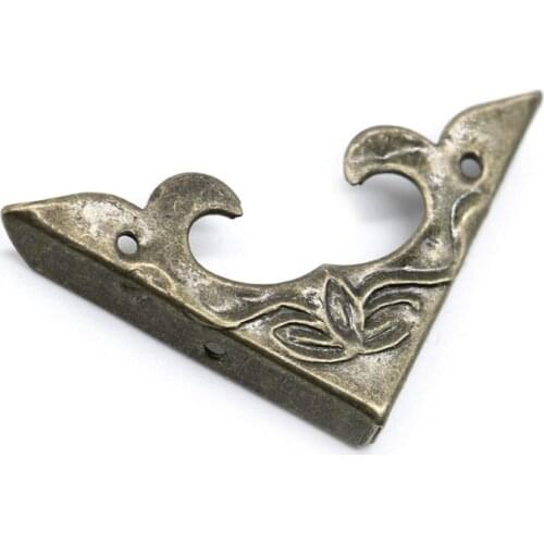 4Pcs 30x4mm Antique Bronze Corner Bracket Hardware Scrapbook Album Protector Home Improvement Hardware Suppies