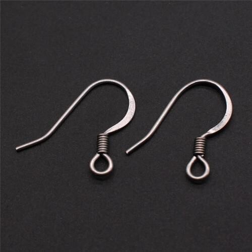 50pcs 4 Styles Earring Hooks Stainless Steel Material DIY Earring Findings Ear Wires Hooks DIY Jewelry Findings