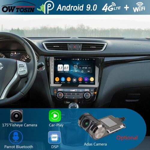 10.1" IPS 8Core 4GB+64GB Android 9.0 Car Multimedia Player For Nissan X Trail X-Trail 2013-2019 GPS Radio DSP CarPlay Parrot BT