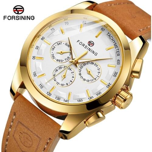 2021 New Forsining Mens Machinery Watches Sapphire Luxury Automatic Watch Stainless Steel 200m Waterproof Relogio Masculino