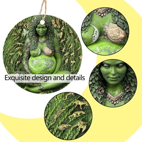 Gaia Statue Pendant Car Garden Decoration Statue Mother Earth Goddess Statue Decoration Home Decoration Ornaments Crafts