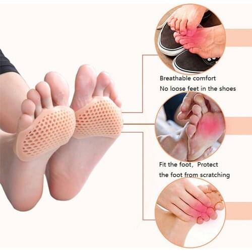 1 Pair Gel Toe Separator Splint Feet Sleeve Pads For Feet Pain Relief Forefeet Sleeve Cushions Pads Foot Care 2 Colors