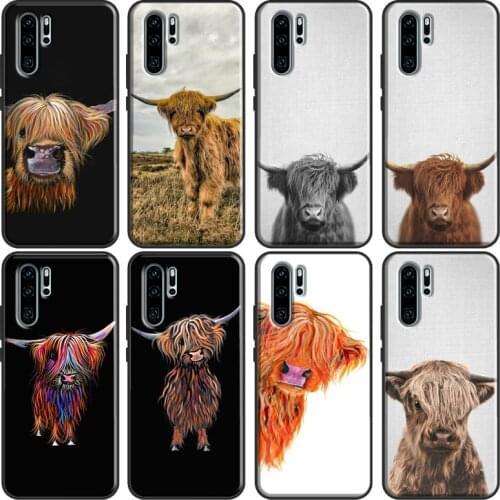 Highland Cows For Huawei P30 Pro P40 P20 Lite Mate 20 Lite TPU Case For Huawei P Smart 2019 2021 Coque