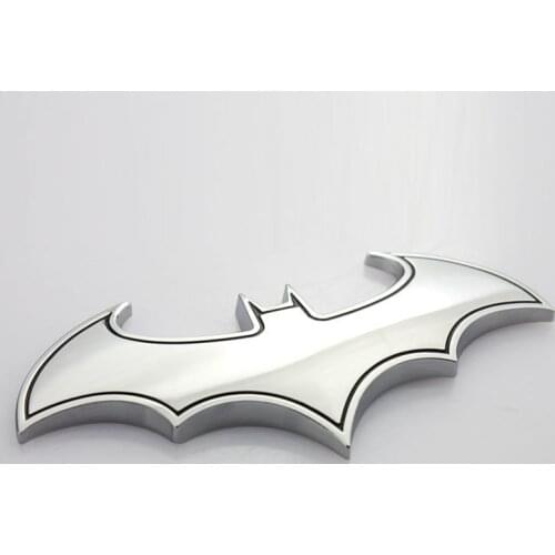 Bat 3D Chrome Metal Motorcycle Auto Car Logo Sticker Emblem Badge Tail Decals for kia rio ceed sportage KX5 Automobile Badge
