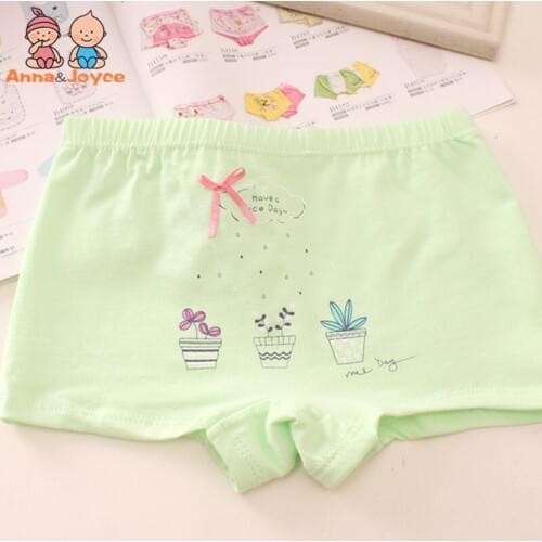 2pc/lot Girls Underwear BabyCotton Underpant Boxers Underwear for 2 To 12 Years HTNN437