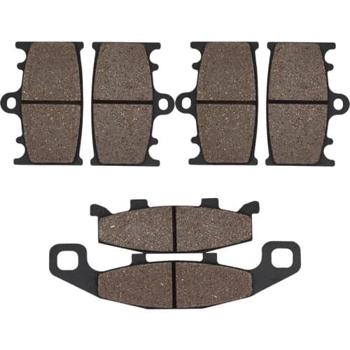 Cyleto Motorcycle Front and Rear Brake Pads for Kawasaki ZZR400 ZZR 400 ZX400 1990-1992 ZX600 ZX 600 ZX6 1990 1991 1992 1993
