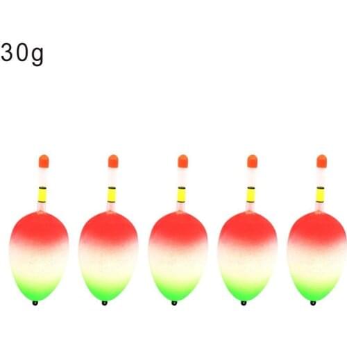 80%HOT 5Pcs/Set Practical EVA Floating Floats Sea Rock Fishing Striking Hard Tail Belly