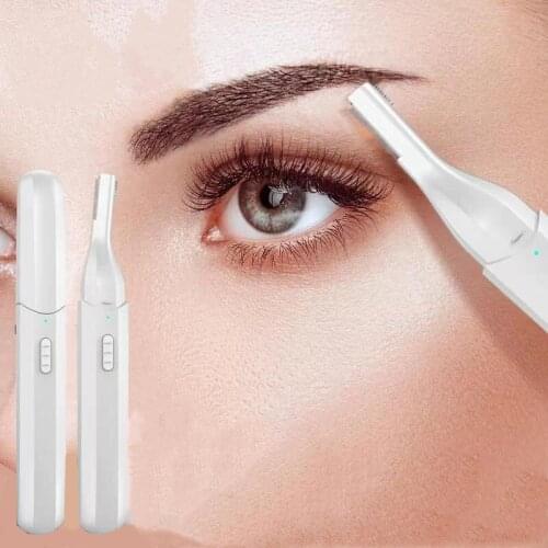 Portable Electric Eyebrow Trimmer Makeup Tool Painless Women Epilator Mini Shaver Facial Eye Brow Hair Remover Face Care