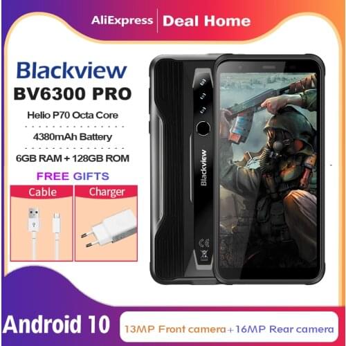 Blackview BV9100 13000mAh IP68 Rugged 4GB RAM 64GB ROM Smartphone 6.3" screen Android 9.0 MT6765 Octa Core NFC OTG Mobile Phone