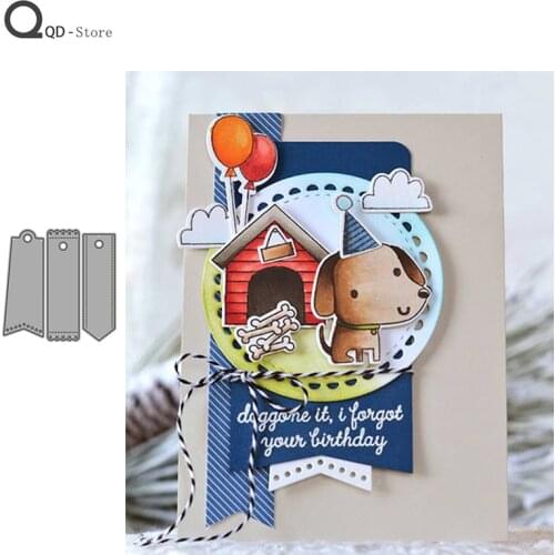 Tag Bookmark Model Cutting Dies Stamps Dies Scrapbooking Mold Cut Handmade Tools DIY Craft Decoration Metal Die Cuts New 2020
