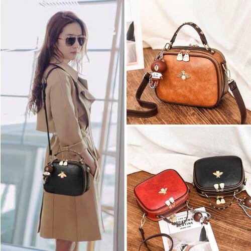SGARR Women Small PU Leather Handbags High Quality Vintage Ladies Shoulder Bag New Fashion Casual Female Zipper Crossbody Bags