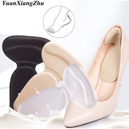 1 Pair T-type Heel Protector Soft Inserts Heel Liner Grips High Heel Comfort Pads Feet Care Accessories