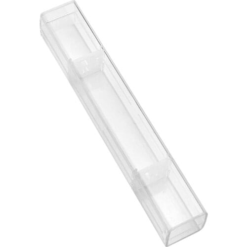 1pc Eyebrow Tattoo Pen Plastic Transparent Storage Box (15.7x2.5x2.5 cm)