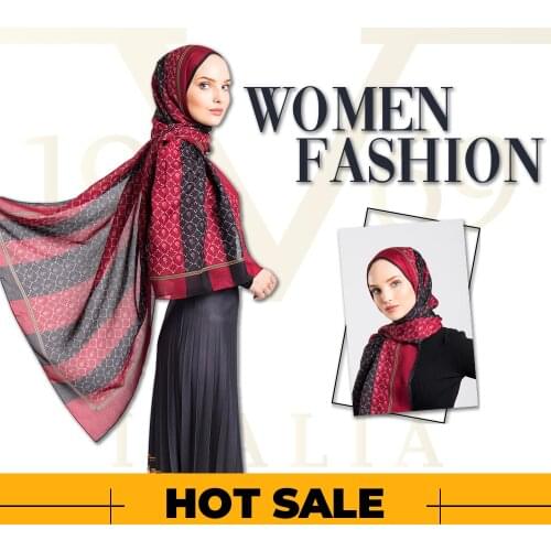 2020 Hot Sale Women 90x200 cm Burgundy Pavia Shawl Silky Scarf Muslim Hijab Wrap Female Thick Neck Warm Headband Face Mask Lady