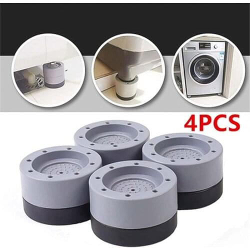 4pcs/set Rubber Anti-slip And Noise-reducing Washing Machine Feet Mats Refrigerator Anti-vibration Pad Kitchen Bathroom Mat