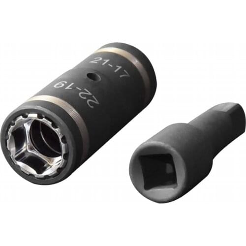 4-In-1 Tire Impact Socket Set 1/2 Drive Impact Flip Socket and 3 inch Extension Bar