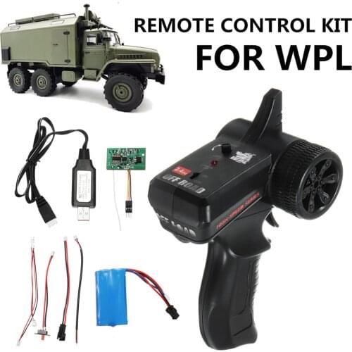 8PCS WPL B36 B24 B16 C24 1/16 RC Car Parts Transmitter Receiver Board Battery USB Cable Wires Set Spare Parts Accessories