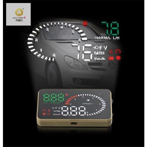 XUNMA Brand Car HUD Head Up Display OBD2 II EUOBD Overspeed Warning System Projector Windshield Auto Electronic Voltage Alarm