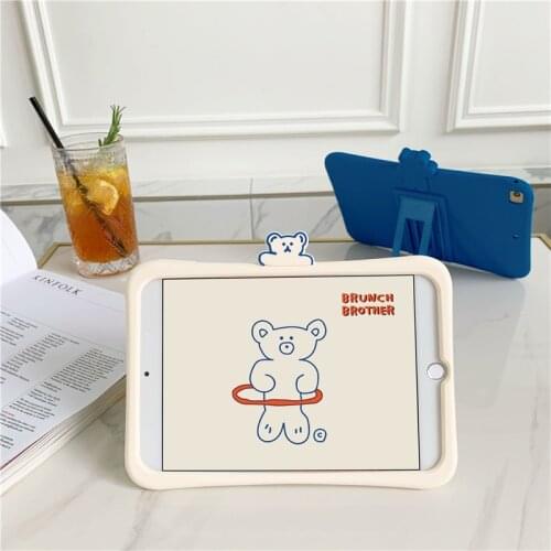 Kids Cartoon Shockproof Silicone Case For iPad Pro 11 2020 9.7 2017 2018 / 7th 8th 10.2 inch Air 10.5 Mini 2 3 4 5 Tablet Cover