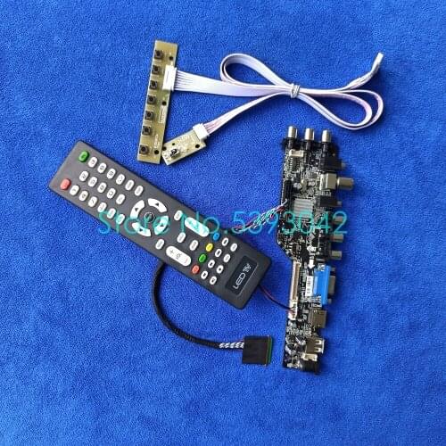 For BT140GW01/BT140GW02/BT140GW03/BT140GW04 signal digital DVB 3663 display drive board kit 40-Pin LVDS USB VGA AV 1366*768