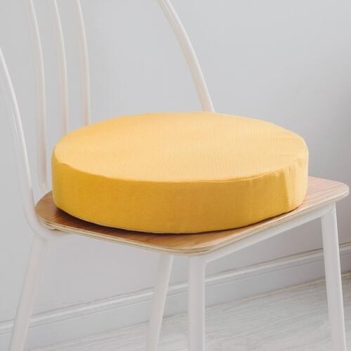 Round Seat Cushion F or Office Chair Circular Removable Chair Cushion Soft Stool Sofa Seat Pad Anti-skid Cotton Sitting Pad