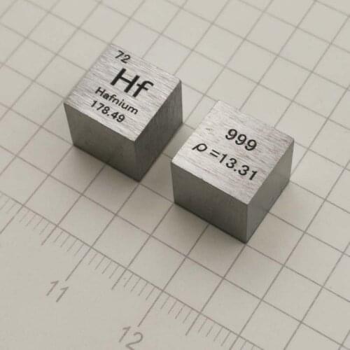 10mm Hafnium Hf Cubic Periodic Table Cube 99.9% Pure Hafnium Cubic Metal Gift Rare Metal Hafnium Element Block