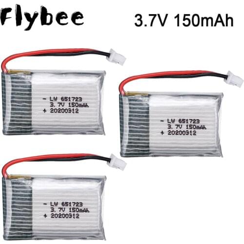 3.7V 150mAh Lipo Battery For H20 Syma S8 M67 U839 RC Quadcopter Spares PartsAccessories 3.7V Drone battery 1pcs to 10pcs